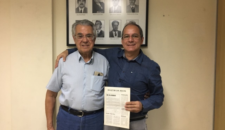 Ascorsan 60 anos: Ex-presidente visita a Associação e divide sua história